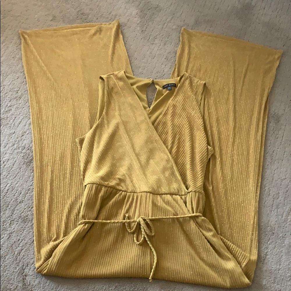 Gold pant suit